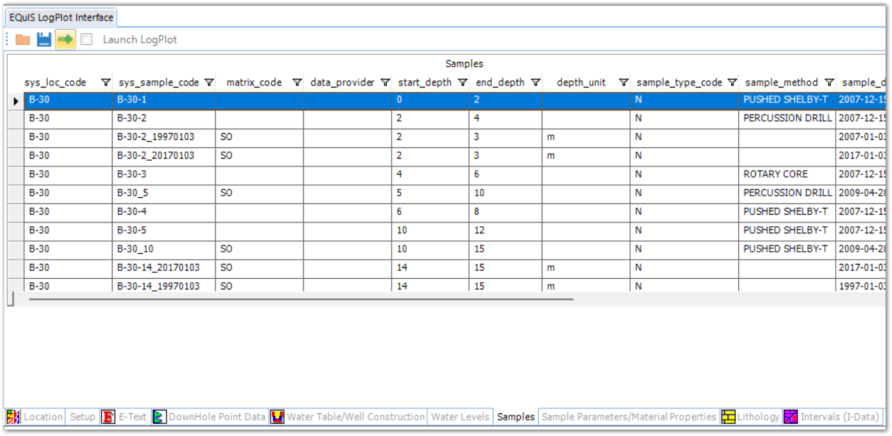 PRO_LogPlot-Samples-Tab