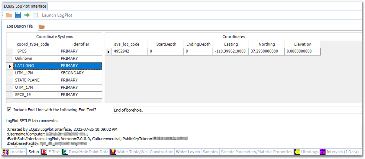 PRO_LogPlot-Setup-Tab