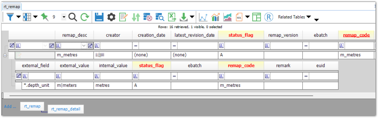 PRO_Remap-Set-Database-Tables